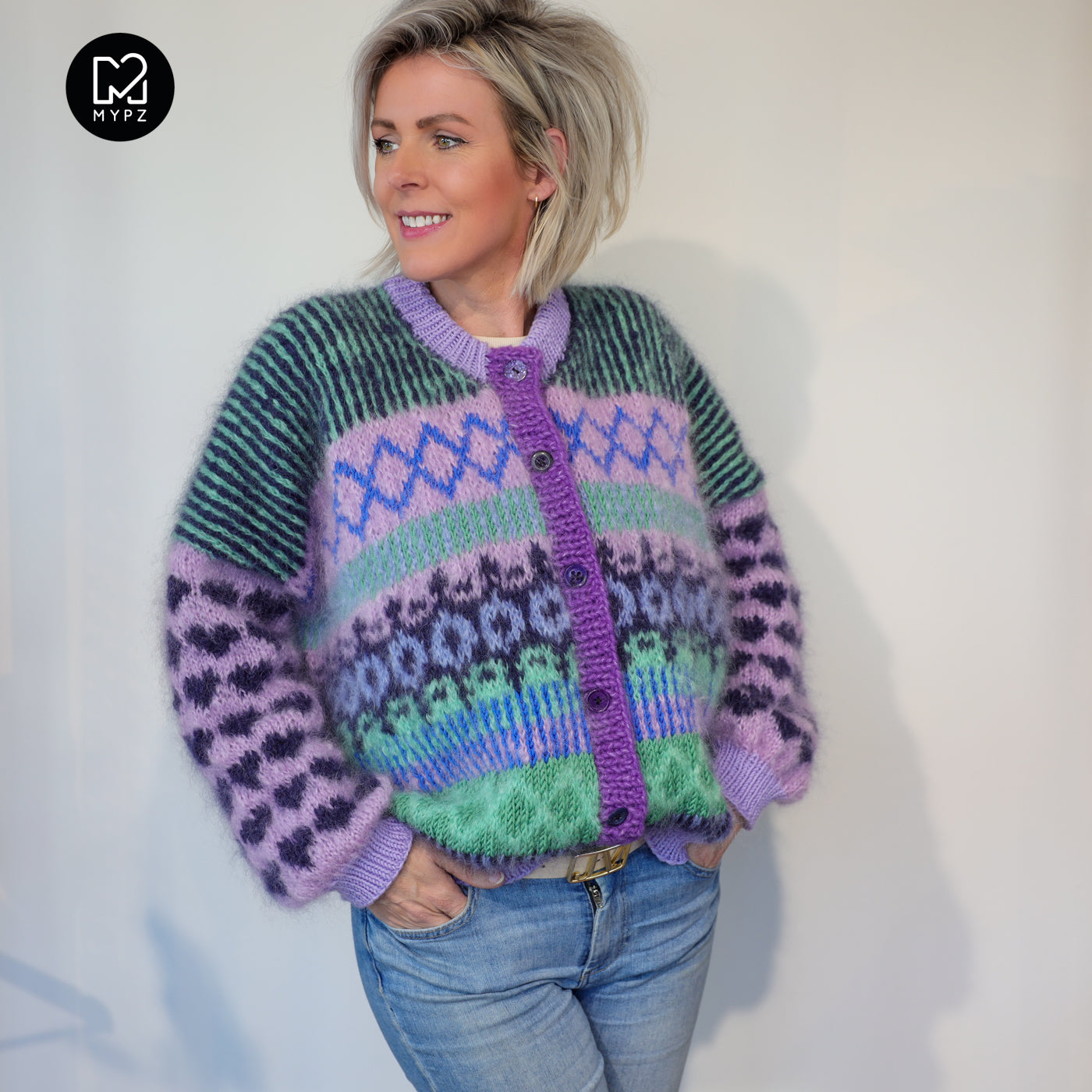 Strickset – MYPZ Cardigan True Blue No6 (ENG-NL-DE)