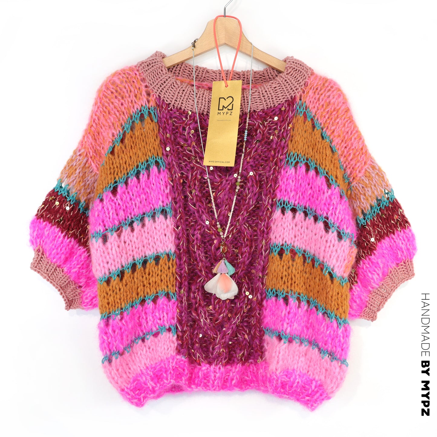 Knitting kit – MYPZ Light Alpaca Mohair Top Wildberry No10 (ENG-NL-DE)