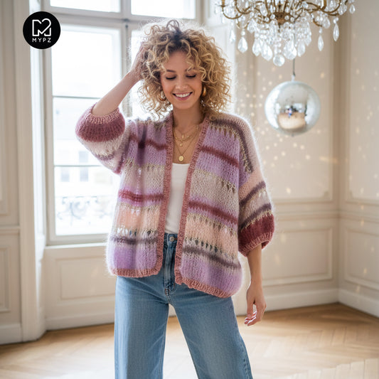 Strickset – MYPZ Short Light Mohair Cardigan Emma No10 (ENG-NL-DE)