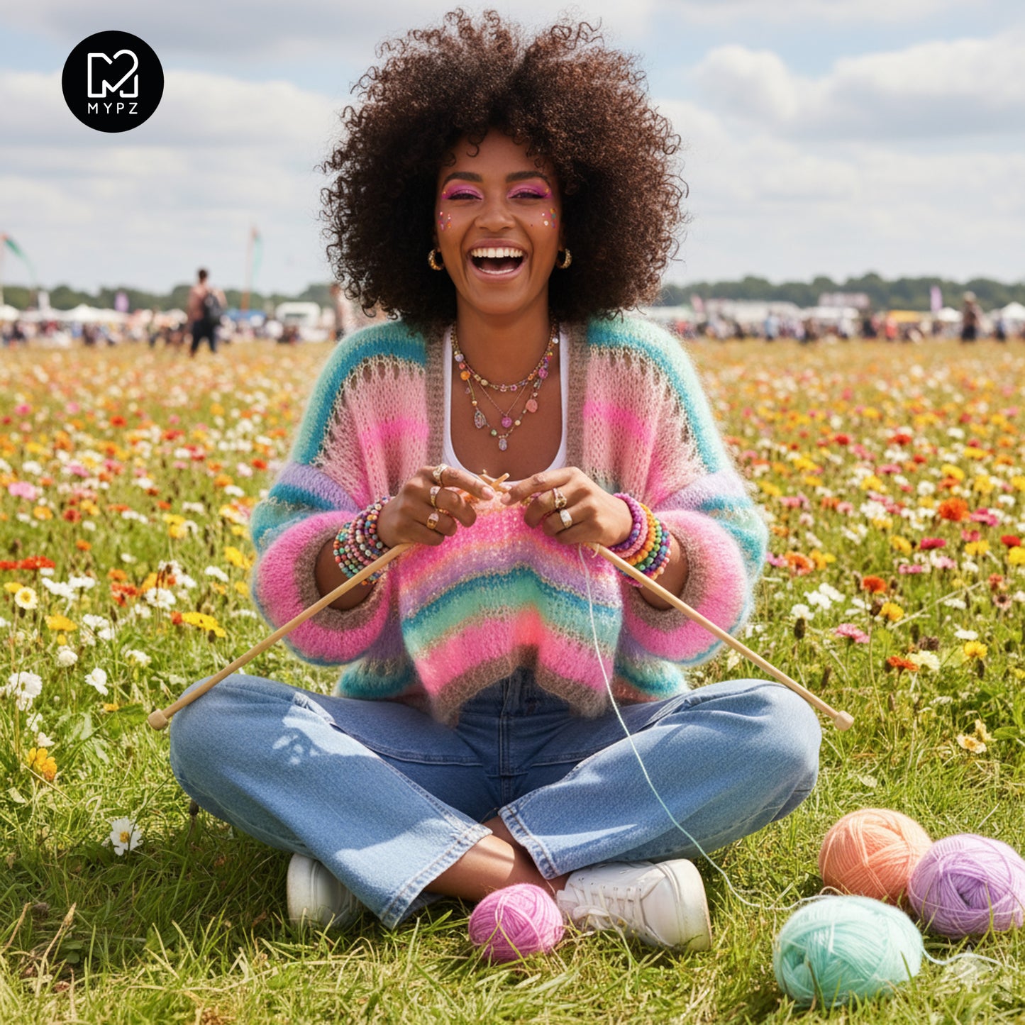 Strickanleitung – MYPZ Kurze Mohair Cardigan Faby No10 (ENG-NL-DE)