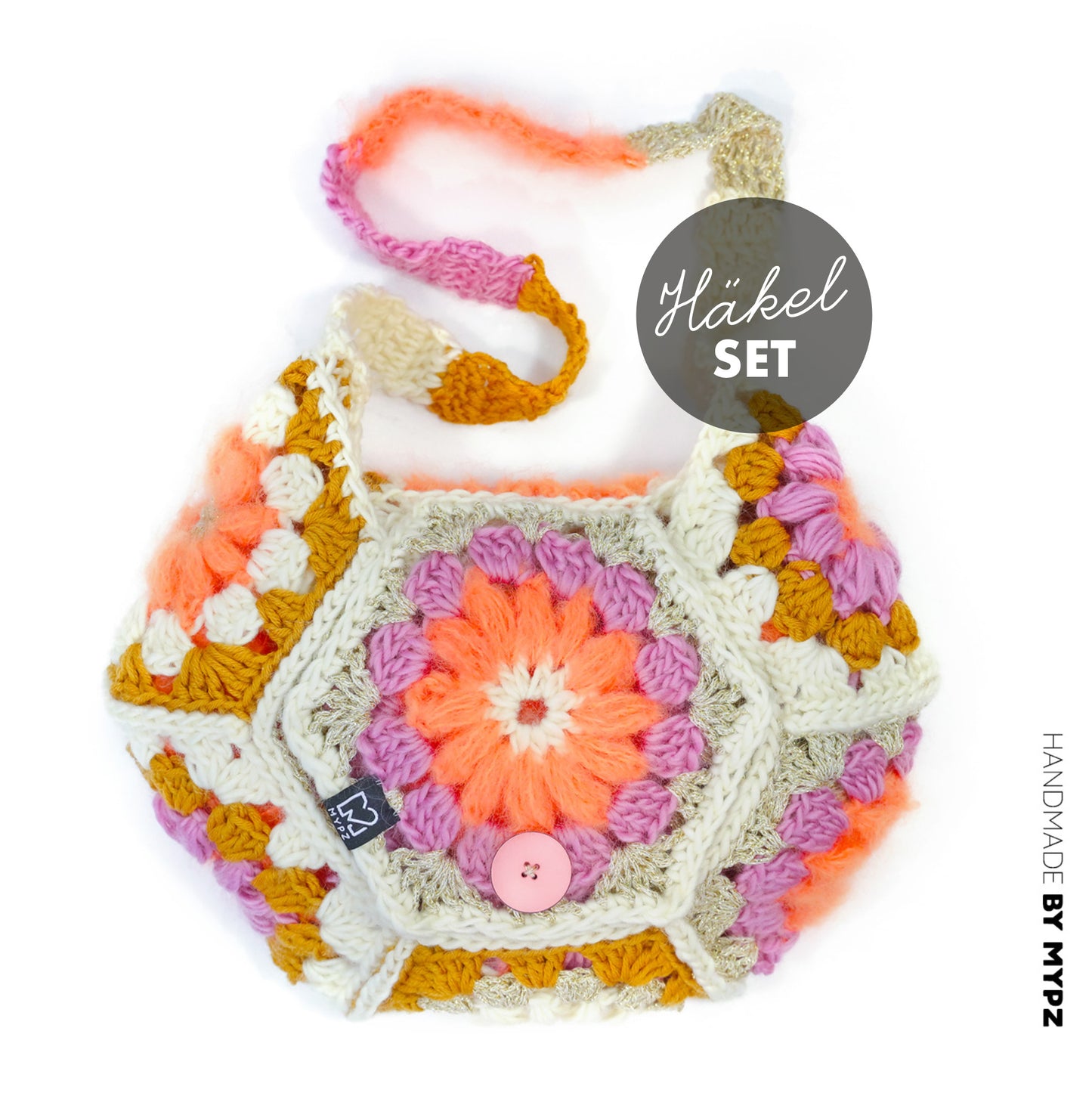 Häkelset - MYPZ hexagon Tasche Elite (ENG-NL-DE)