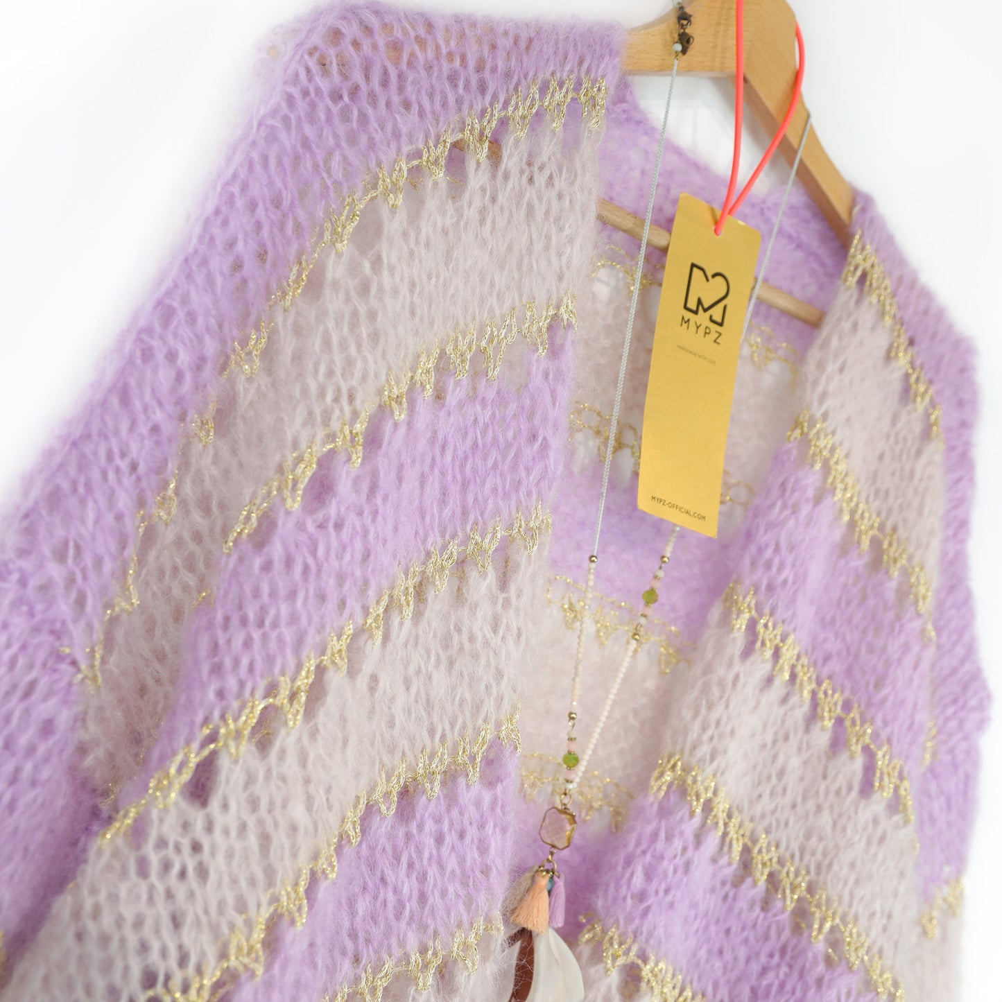 Design your own kit – Strickset MYPZ Light Mohair Cardigan gestreift Nr. 10 (ENG-NL-DE-FR-ES)