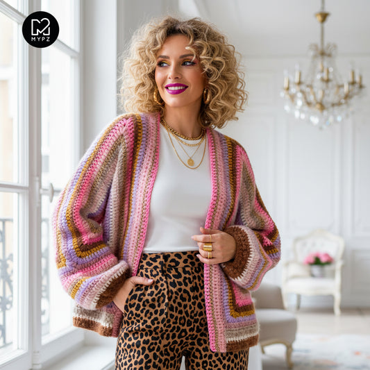 Häkelset - MYPZ Hexagon Cardigan Mocha Dreams (ENG-NL-DE)