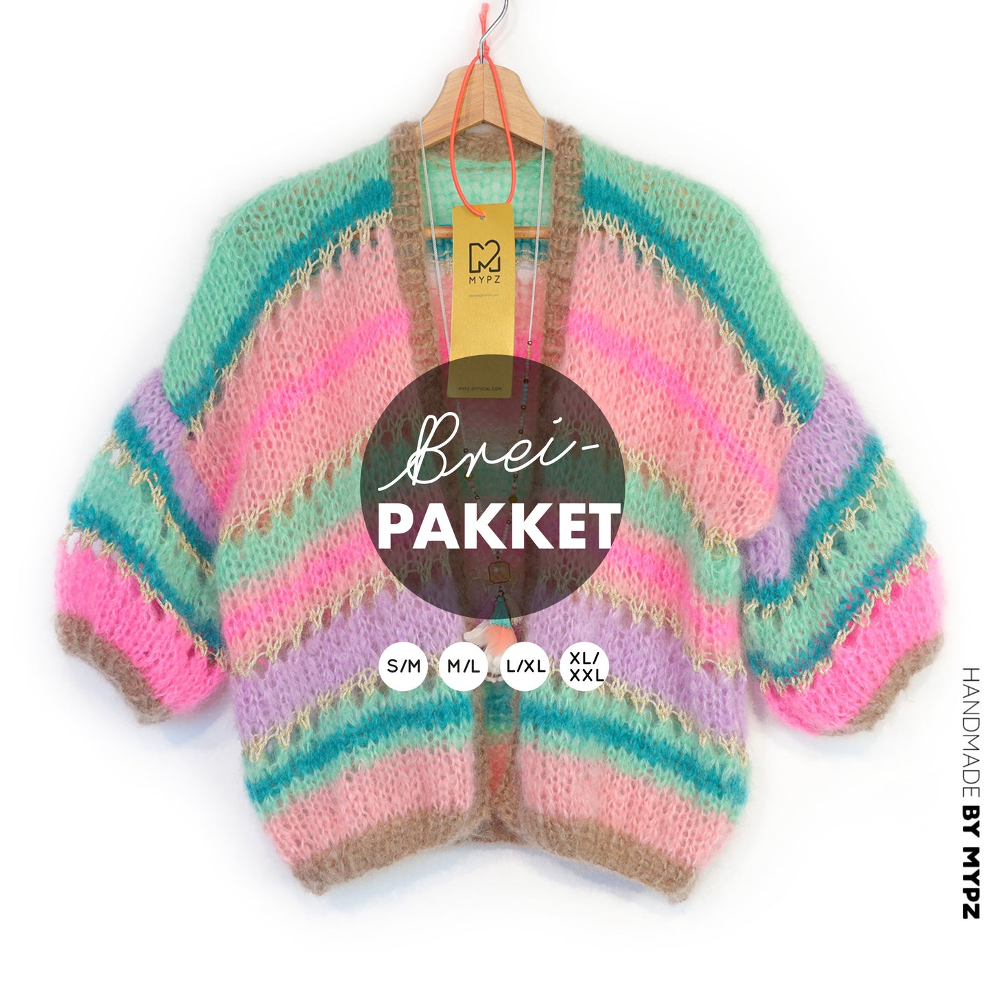 Strickset – MYPZ Light Mohair Cardigan Faby No10 (ENG-NL-DE)
