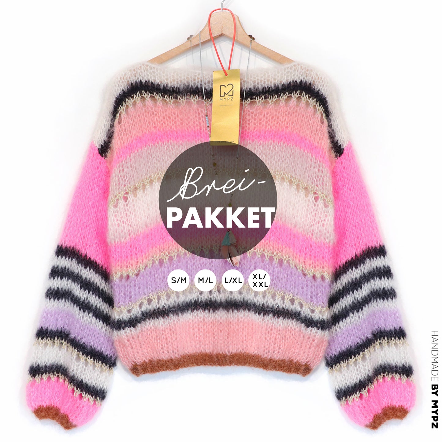 Strickset – MYPZ Basic Light Mohair Pullover Alex no10 (ENG-NL-DE)