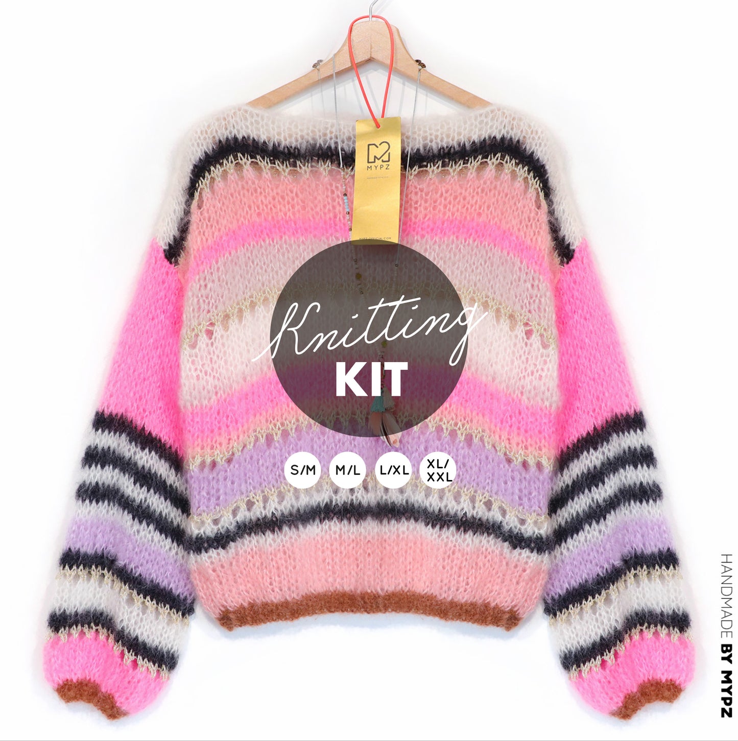 Strickset – MYPZ Basic Light Mohair Pullover Alex no10 (ENG-NL-DE)