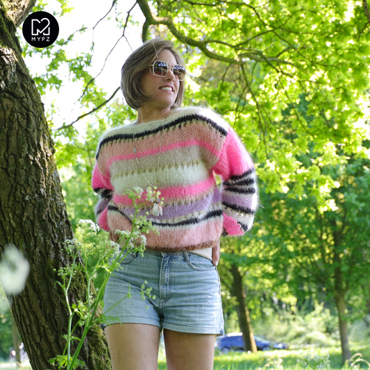 Strickset – MYPZ Basic Light Mohair Pullover Alex no10 (ENG-NL-DE)
