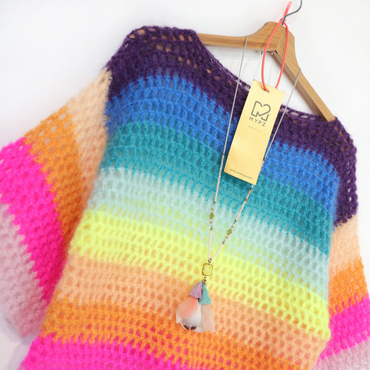 Häkelset - Rainbow top (ENG-NL-DE)