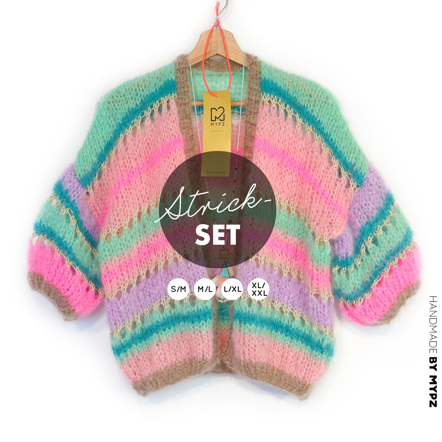 Strickset – MYPZ Light Mohair Cardigan Faby No10 (ENG-NL-DE)