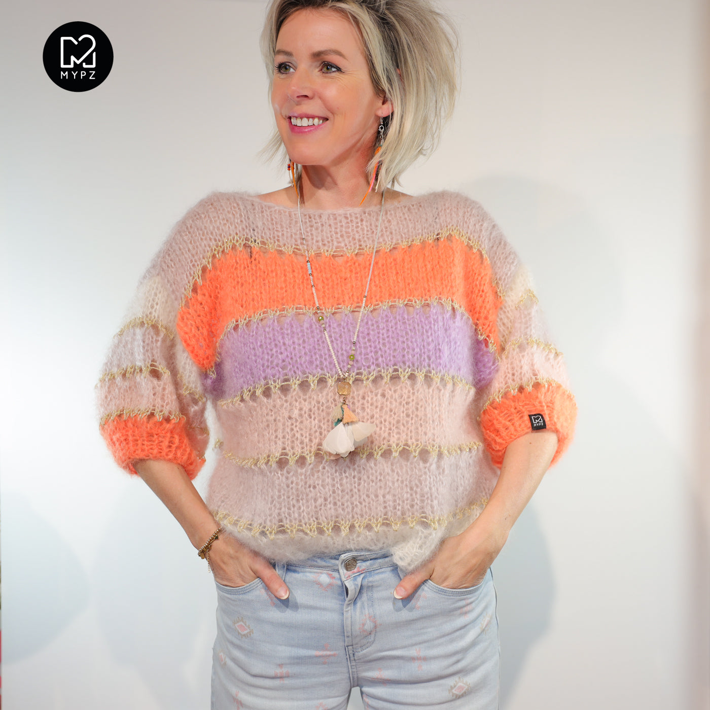 Strickset – MYPZ Light Mohair Top Orange No10 (ENG-NL-DE)