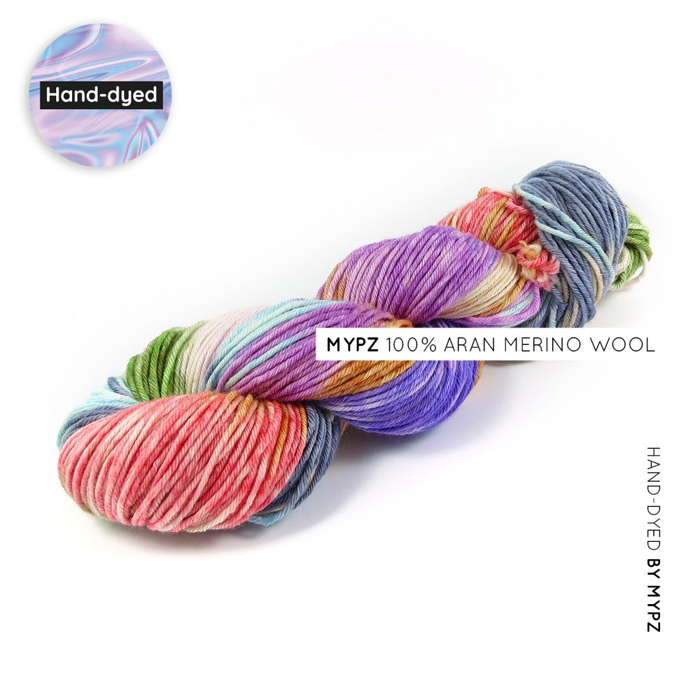 MYPZ hand-dyed Aran merino Vivienne