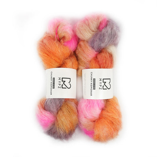 MYPZ Chunky kidmohair – hand-dyed Pecan