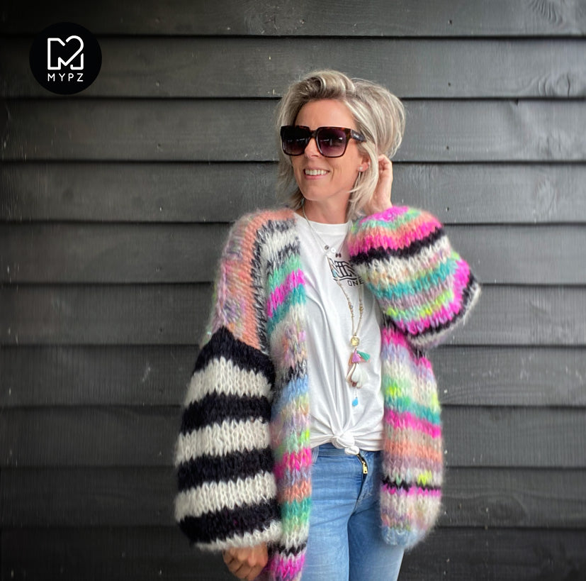 Strickset – MYPZ Chunky Mohair Cardigan Indian Summer No.15 (ENG-NL-DE-NO)