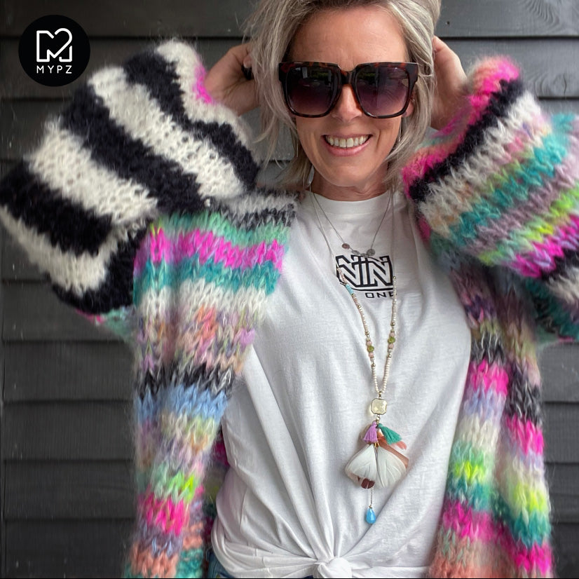 Strickset – MYPZ Chunky Mohair Cardigan Indian Summer No.15 (ENG-NL-DE-NO)