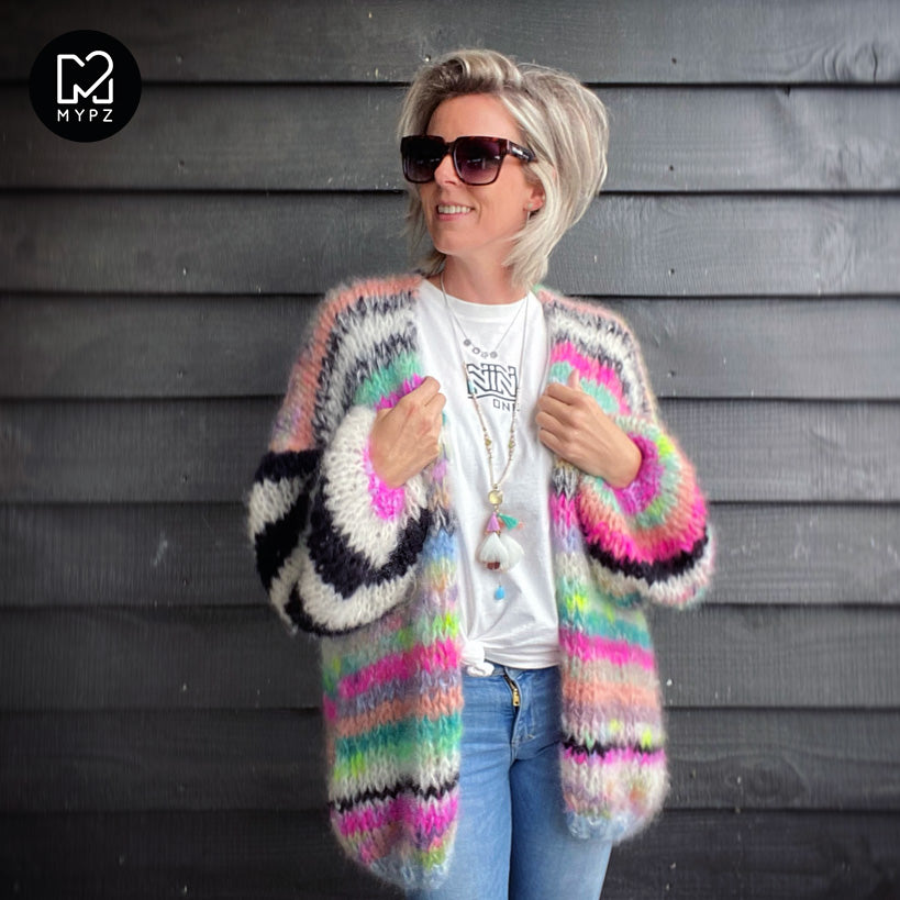 Strickset – MYPZ Chunky Mohair Cardigan Indian Summer No.15 (ENG-NL-DE-NO)