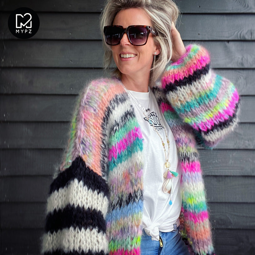 Strickset – MYPZ Chunky Mohair Cardigan Indian Summer No.15 (ENG-NL-DE-NO)