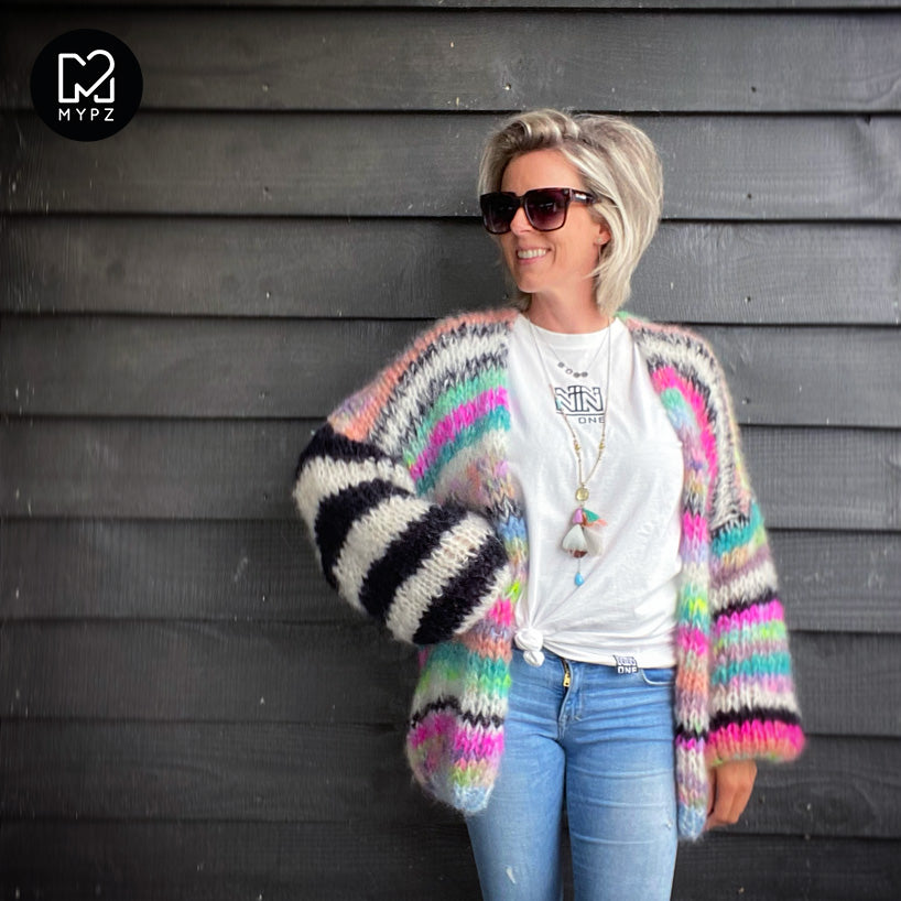 Strickset – MYPZ Chunky Mohair Cardigan Indian Summer No.15 (ENG-NL-DE-NO)
