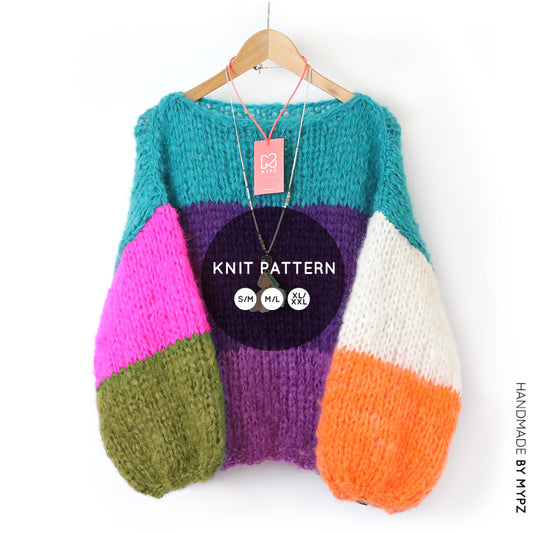 Strickanleitung – MYPZ basic chunky mohair pullover Mila No15 (ENG-NL-DE-FR-ES)