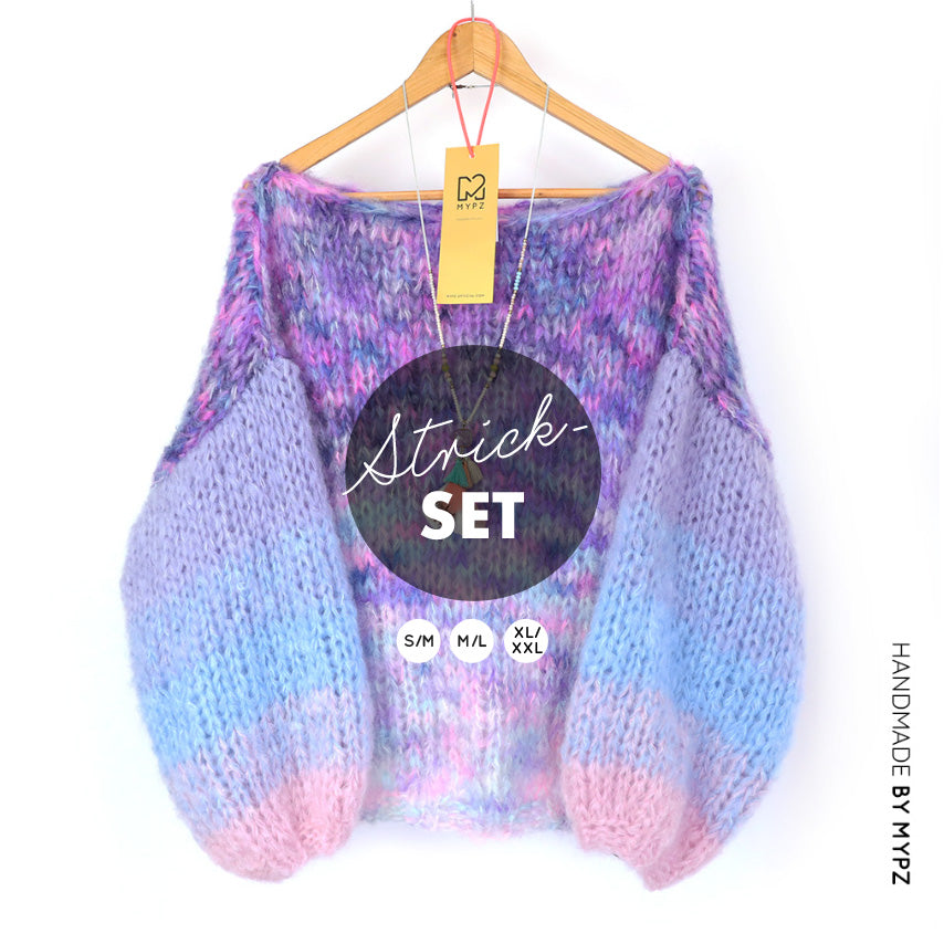 Strickset – MYPZ Basic Chunky Pullover Heliotrope No15 (ENG-NL-DE-FR-ES)
