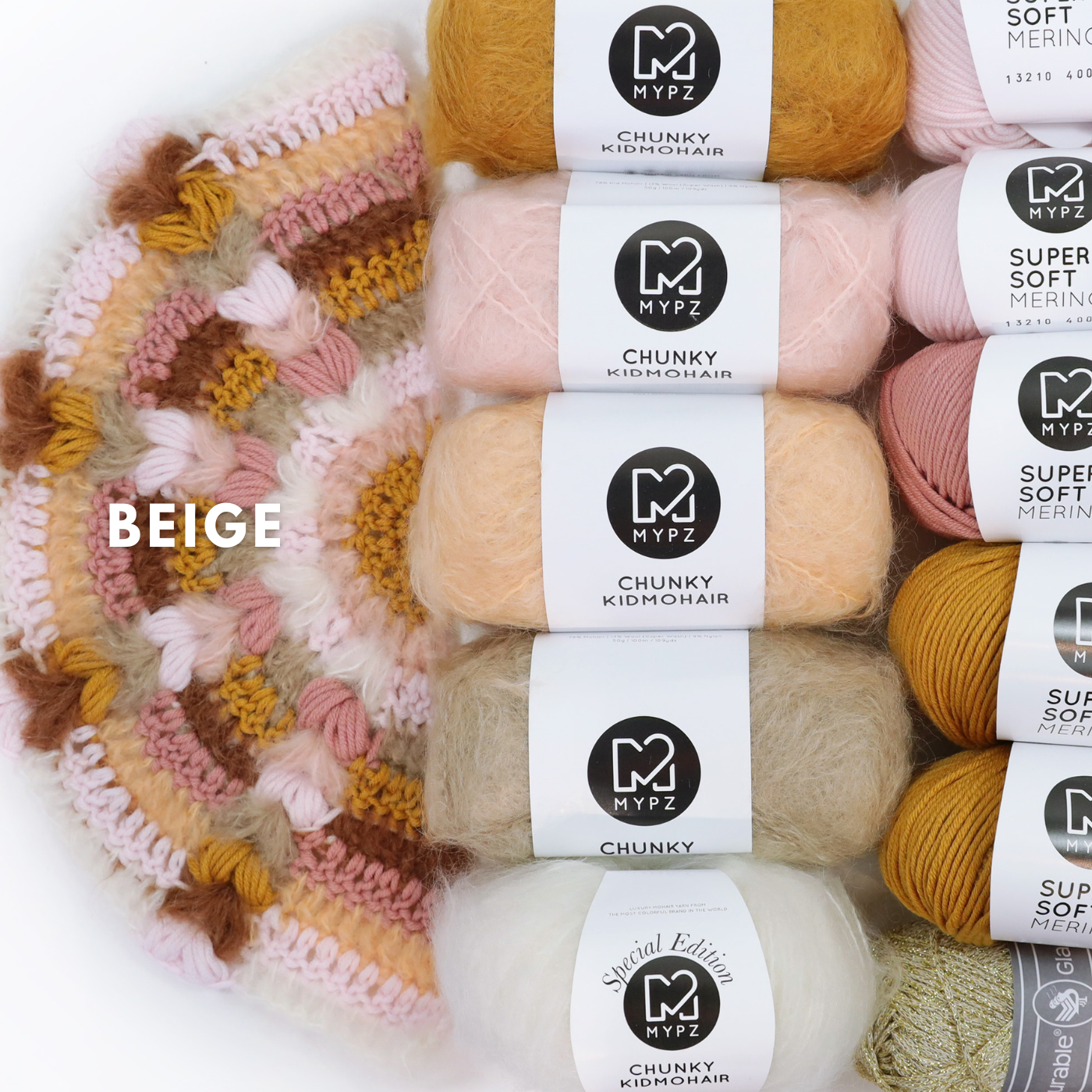 Häkelset - MYPZ Boho-Schal CAL (ENG-NL-DE-FR-ES)