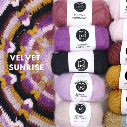 Häkelset - MYPZ Boho-Schal CAL (ENG-NL-DE-FR-ES)