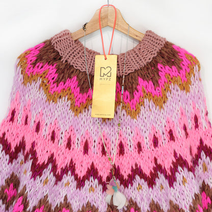 Strickanleitung – MYPZ Chunky Topdown Alpaca Pullover Himbeere Nr.12 (ENG-DE-NL-ES-FR-IT-DA-SV-NO)