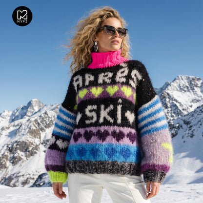 Strickset – MYPZ Chunky Mohair Pullover Après Spark Nr.9 (ENG-DE-NL-ES-FR-IT-DA-SV-NO)