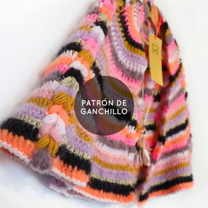 Häkelanleitung - MYPZ Boho-Schal (ENG-NL-DE-FR-ES)