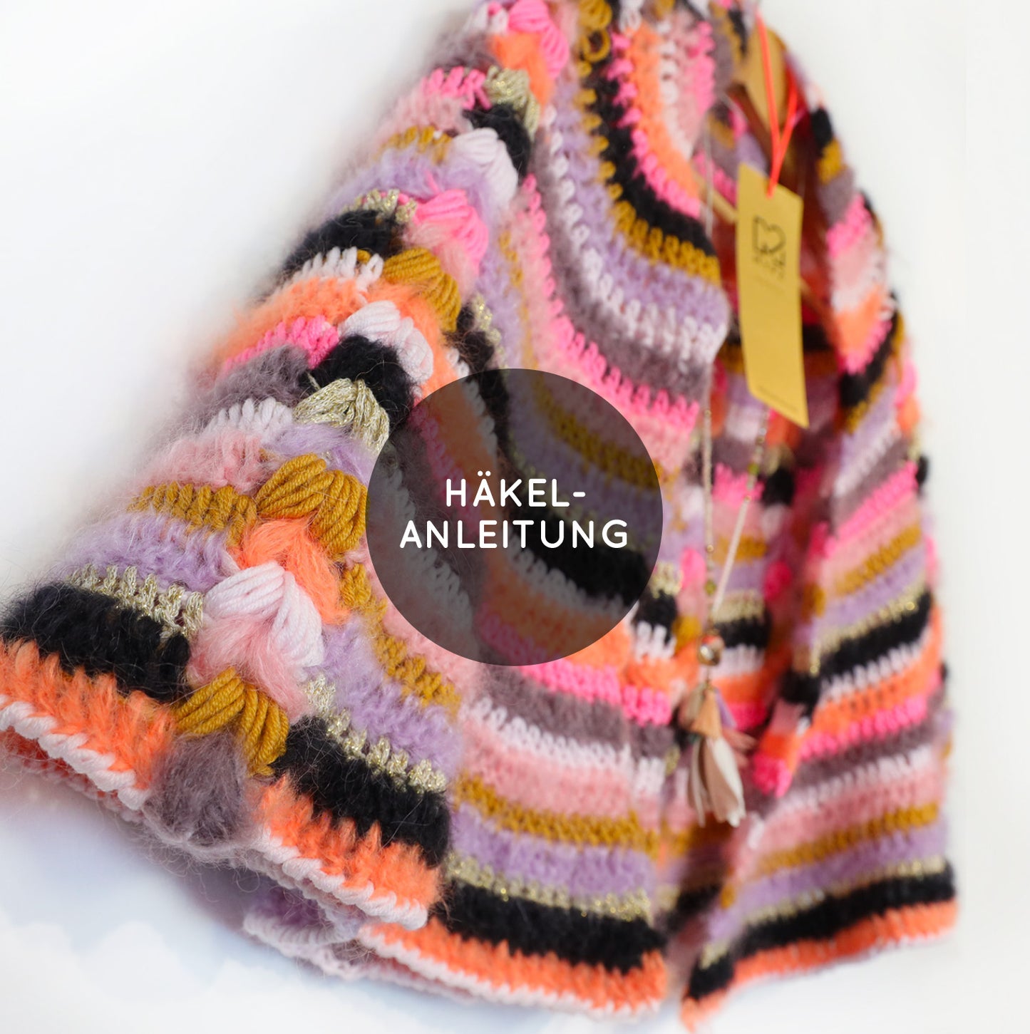 Häkelanleitung - MYPZ Boho-Schal (ENG-NL-DE-FR-ES)