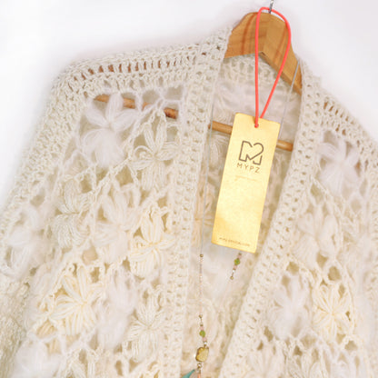 Häkelanleitung - MYPZ kurzer Bomber-Cardigan Wildflower (ENG-DE-NL-ES-FR-IT-DA-SV-NO)