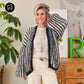 Knitting Kit – MYPZ Chunky Mohair Rib Cardigan Black & White No.12 (ENG-NL)