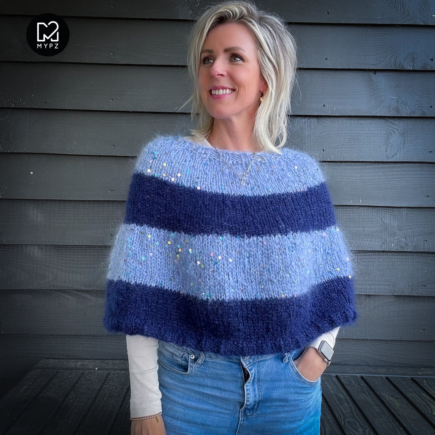 Strickanleitung – MYPZ Moonlight Sparkle Cape No8 (ENG-NL-DE)
