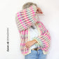 MYPZ Chunky Mohair Rib Cardigan Dusty Pink