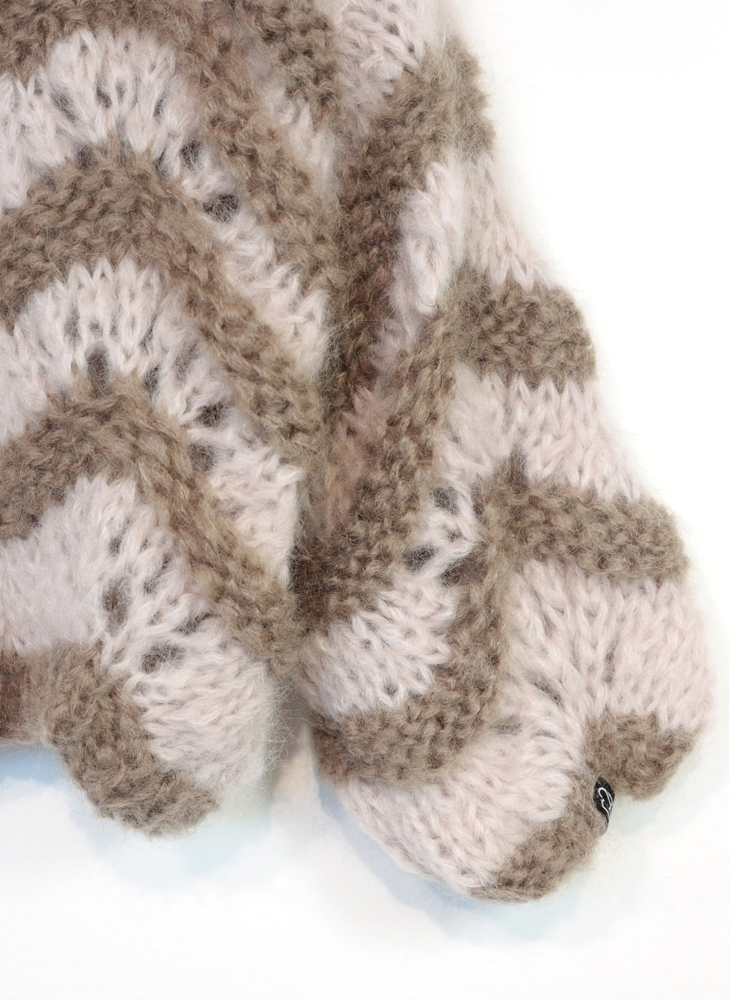 MYPZ Short Chunky-Mohair-Cardigan Stonies Wave