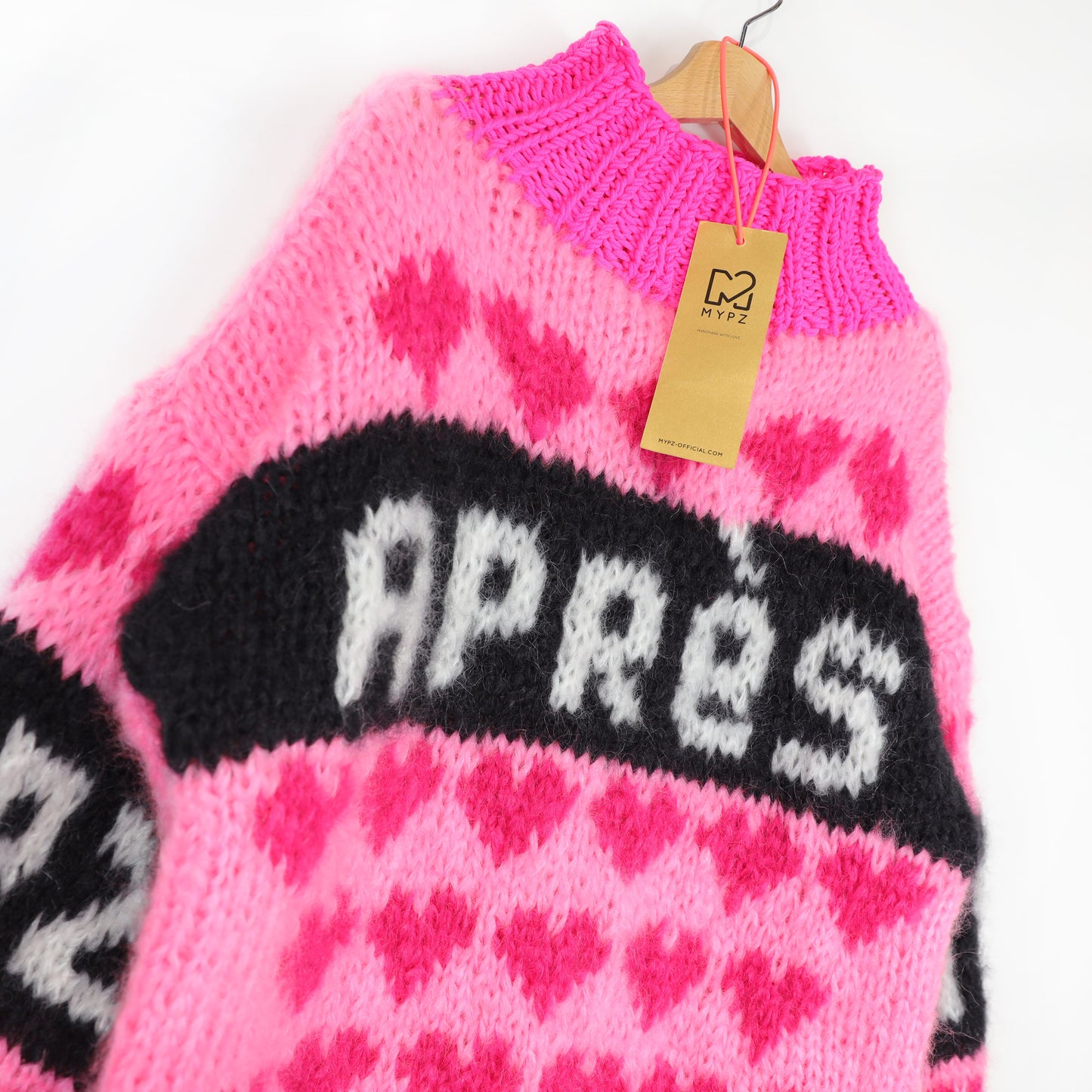 Strickset – MYPZ Chunky Mohair Ski Love Pullover Pink No.9 (ENG-NL-DE)