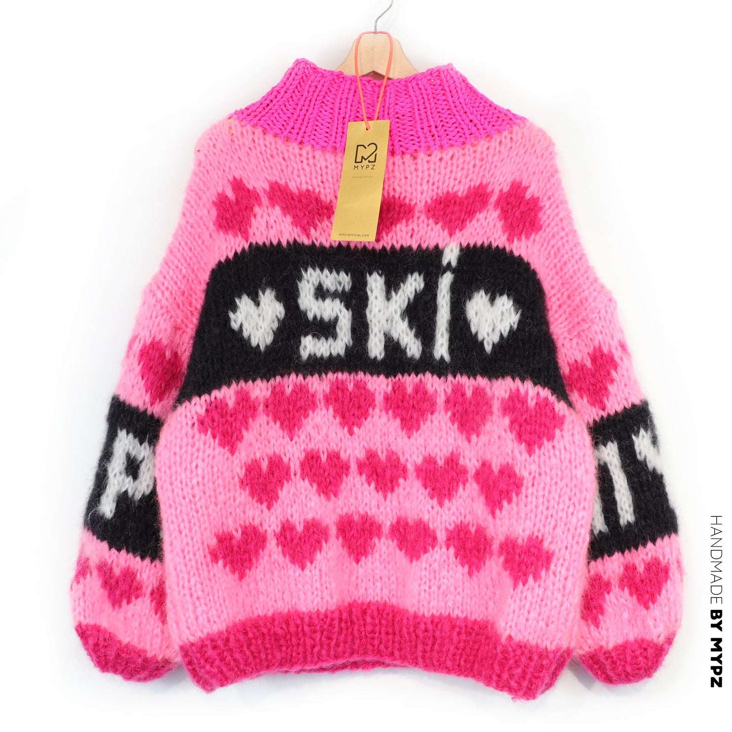 Strickset – MYPZ Chunky Mohair Ski Love Pullover Pink No.9 (ENG-NL-DE)