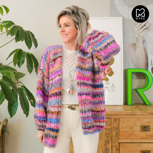 Strickset – MYPZ  Chunky Mohair Cardigan Flirty No15 (ENG-NL-DE)