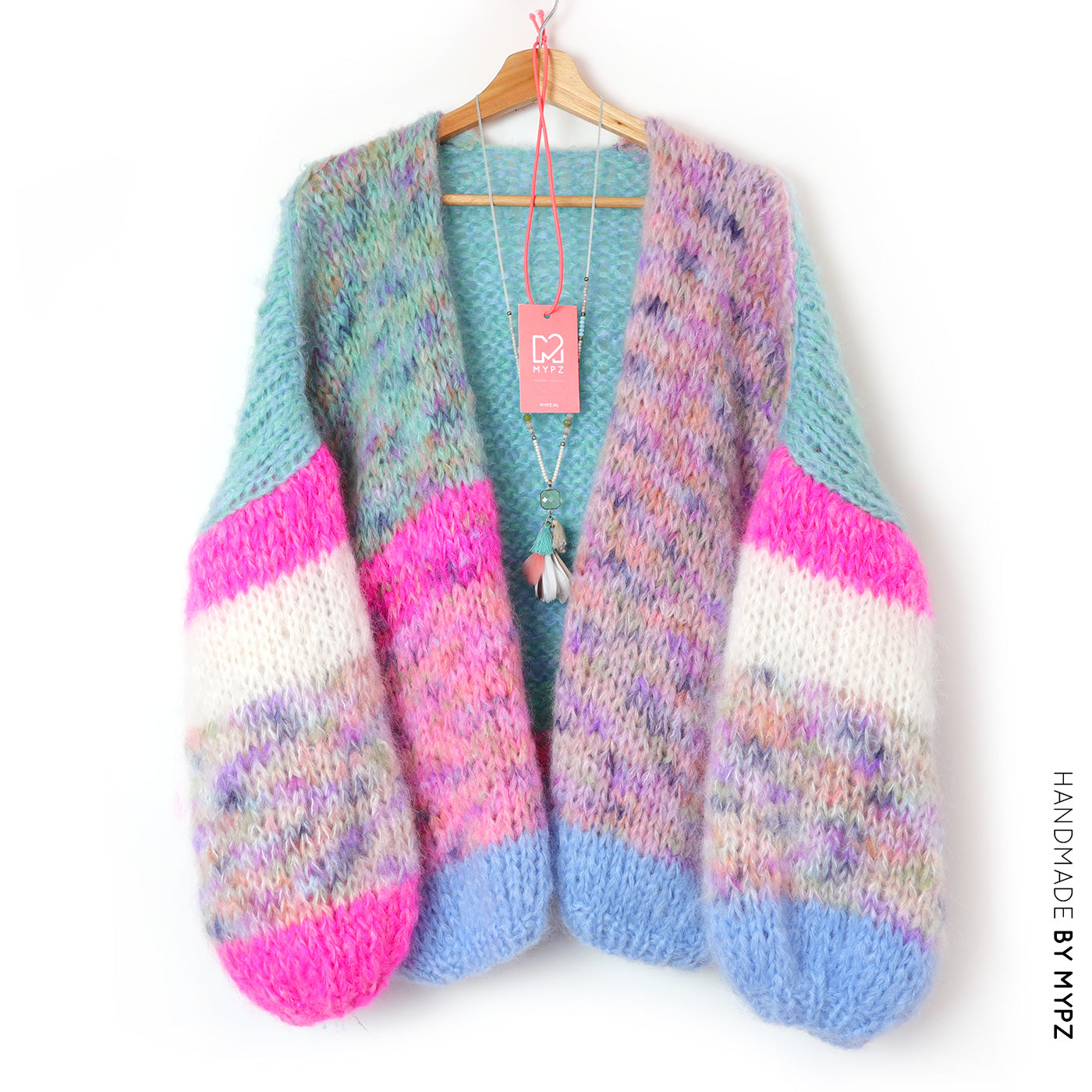 MYPZ Chunky Mohair Cardigan Flowerfields