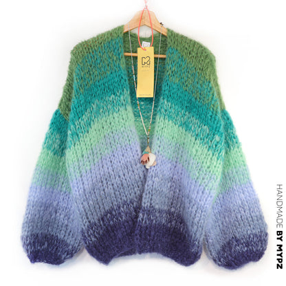 Strickanleitung – MYPZ Chunky-Mohair-Cardigan Mystic Lagoon Nr. 15 (ENG-DE-NL-ES-FR-IT-DA-SV-NO)