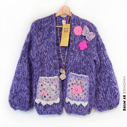 Chunky Mohair cardigan Sandra