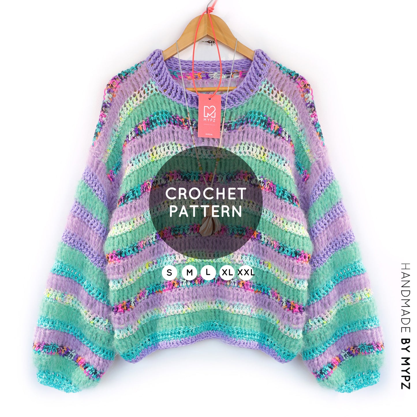 Häkelanleitung – MYPZ Chunky pullover Archie (ENG-NL-DE)