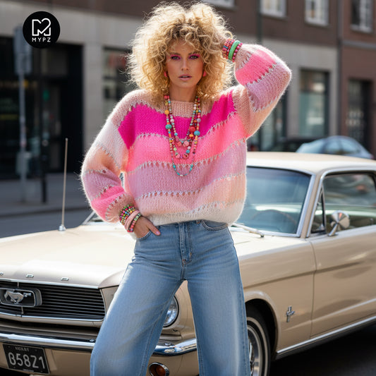 Strickset – MYPZ Light Mohair Pullover Evita No10 (ENG-NL-DE)