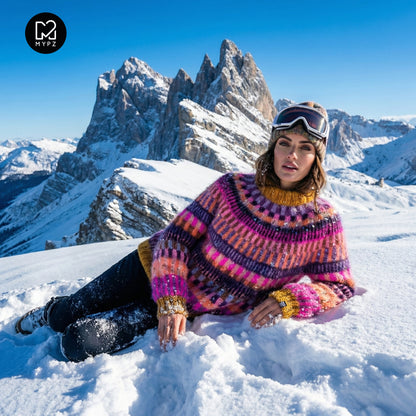 Strickset – MYPZ top-down sweater Boho Firefly No6 (ENG-NL-DE)