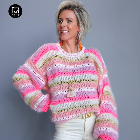 Häkelanleitung – MYPZ Chunky pullover Jasmin (ENG-NL-DE)