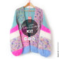 Knitting Kit – Chunky Mohair Cardigan Flowerfields No.12 (ENG-NL)