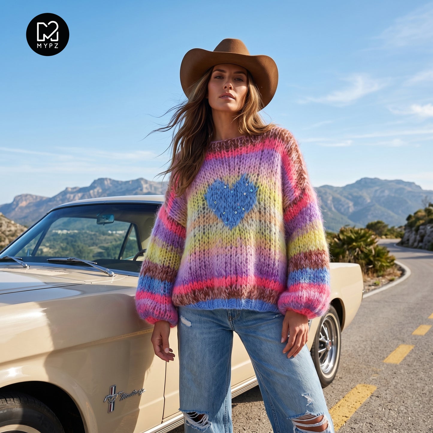 Strickset – MYPZ Short Chunky Alpaca-Mohair Pullover Lake No15 (ENG-NL-DE)