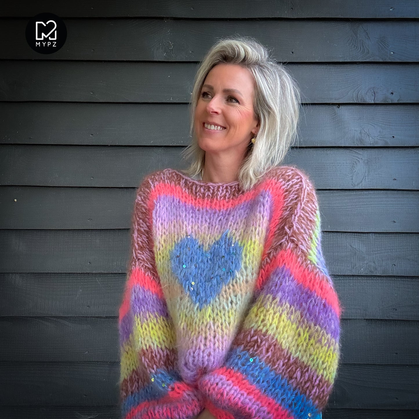 Strickset – MYPZ Short Chunky Alpaca-Mohair Pullover Lake No15 (ENG-NL-DE)