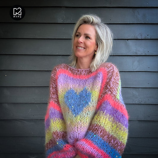 Strickset – MYPZ Short Chunky Alpaca-Mohair Pullover Lake No15 (ENG-NL-DE)