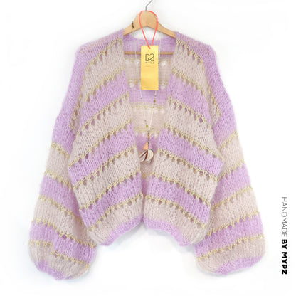 Knitting kit – MYPZ Light Mohair Cardigan Macha No10 (ENG-NL-DE-FR-ES)