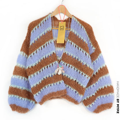 Strickset – MYPZ Light Mohair Cardigan Royal Coco Nr. 10 (ENG-NL-DE)